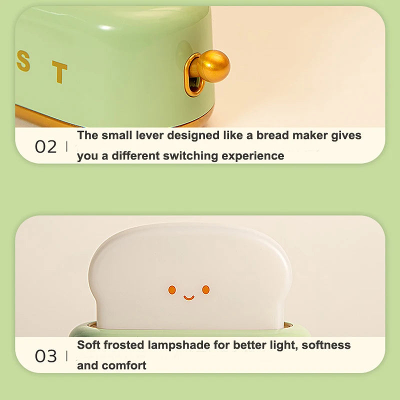 Ekmek Kızartma Makinesi Görünümlü USB Gece Lambası