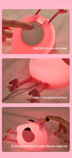 3 Kademeli Zamanlayıcılı Flamingo LED Gece Lambası