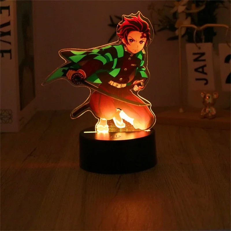 Demon Slayer 3D LED Gece Lambası (Tanjirou, Nezuko, Zenitsu)