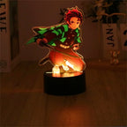 Demon Slayer 3D LED Gece Lambası (Tanjirou, Nezuko, Zenitsu)