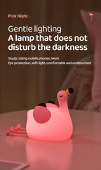 3 Kademeli Zamanlayıcılı Flamingo LED Gece Lambası