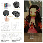 Demon Slayer 3D LED Gece Lambası (Tanjirou, Nezuko, Zenitsu)