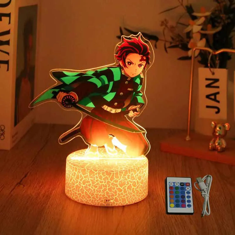 Demon Slayer 3D LED Gece Lambası (Tanjirou, Nezuko, Zenitsu)